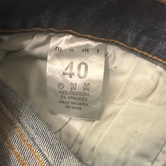 MNML Men’s Distressed Blue Jeans - Picture 5 of 5